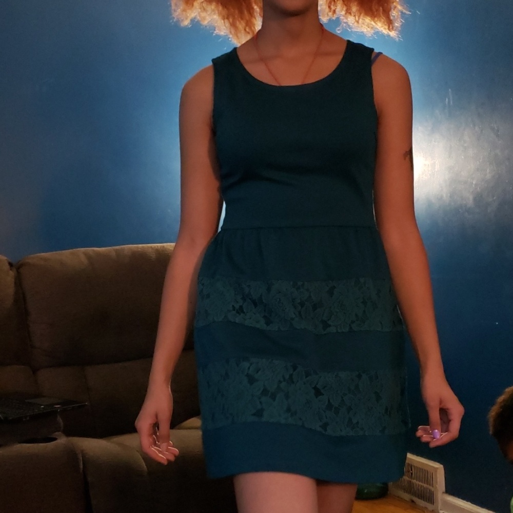 Green xhilaration dress size medium